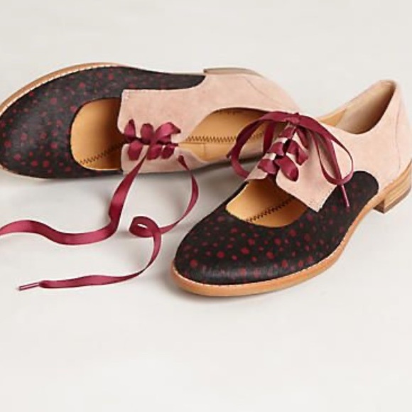 pilcro and the Letterpress Olivia Cutout Oxfords NEW